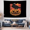 Spooky Halloween Tapestry Gothic Raven Forest Wall Hanging Dark Fantasy Decor Room Dorm Aesthetic Home Decor Wall Art