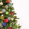 12 Stück 10cm Goldpulver Kunststoff Schneeflocken Partyzubehör Winter Dekor Ornamente Weihnachtsbaumdekorationen für Zuhause Schnee