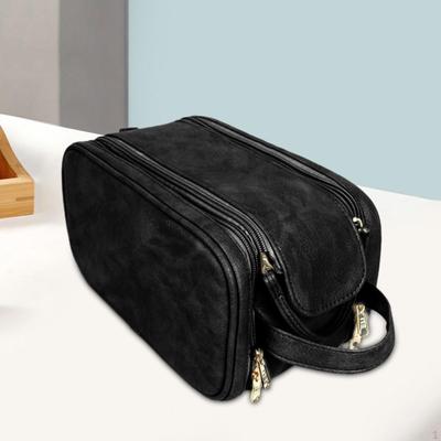 Makeup Bag Cosmetic Pouches with Zipper Storage Pouch PU Leather Toiletry for Blush Eyebrow