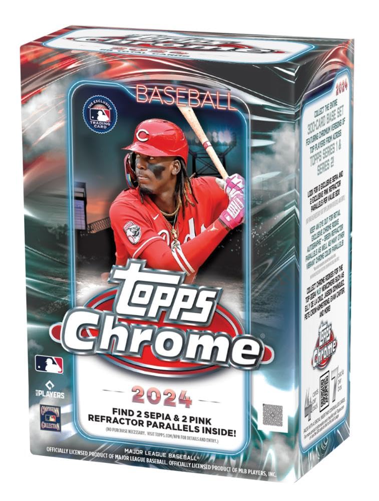 2024 Topps Chrome Baseball Factory Sealed Value Box Baseball Wax Pack -