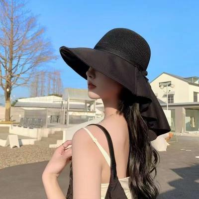 Summer Hat Women's Outdoor Travel Sun Protection Sun Hat Mesh Breathable Shawl Hat Sun Hat