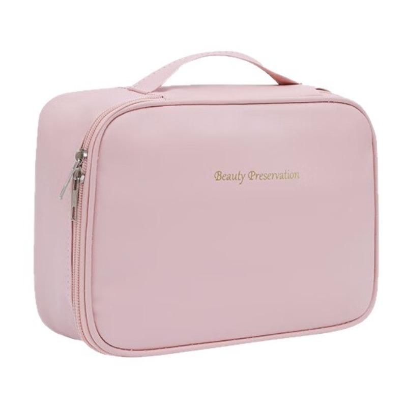 Three-in-One Makeup Bag - Double-layer, Easily Split, Large-capacity, Portable, Travel-Suitable Bathing and Storage Organizer