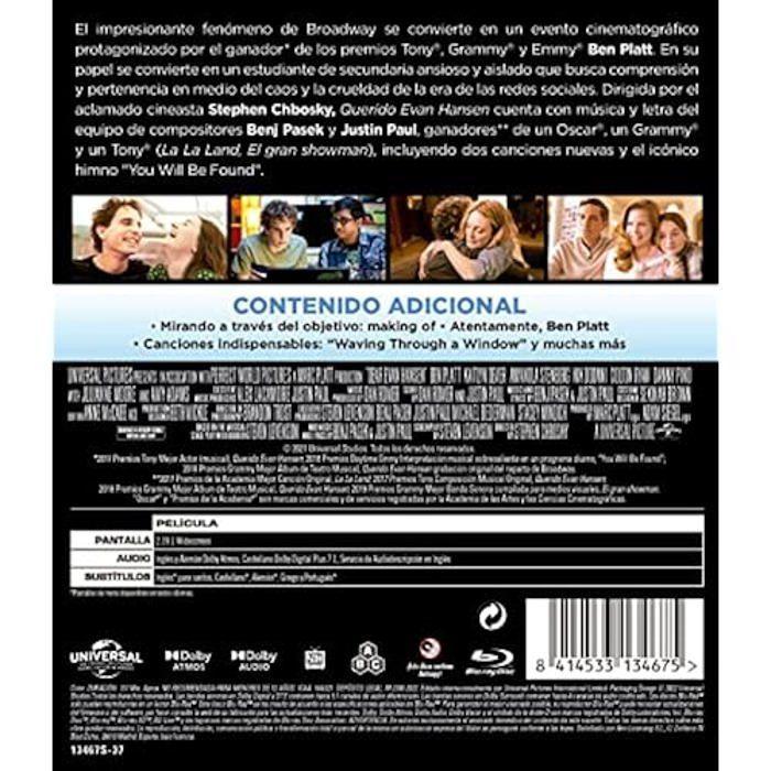 Bd - Universal Studios - Dear Evan Hansen - Erwachsener - Gemischtes Geschlecht - Details enthalten