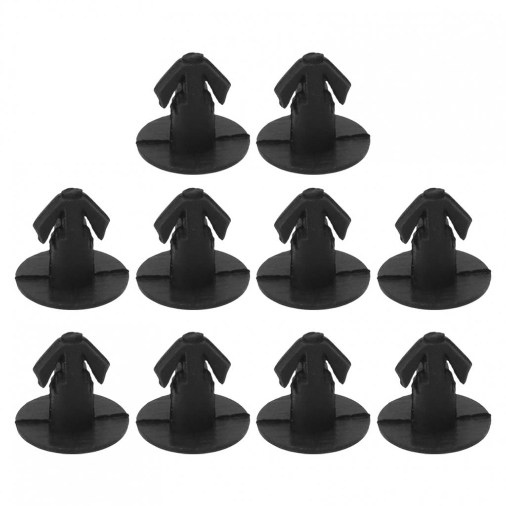 10pcs Plastic Screw 9.2mm ABS Plastic Automotives Clips Black