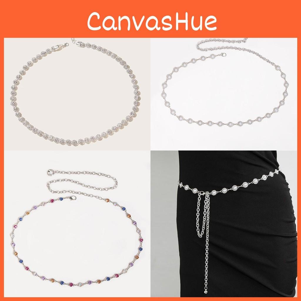 Water Diamond Elegant Waist Chain For Women With Hollow Design For Summer Fashion Accessories