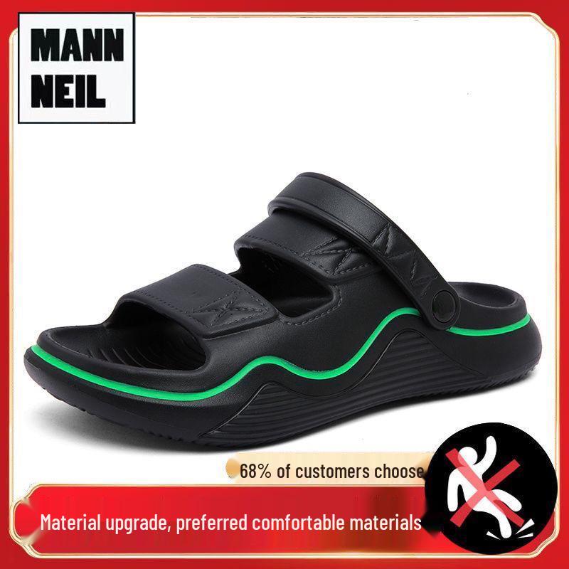 Men's 2024 Non-Slip Dual-Use Summer Sandals: Perfect for Beach, Water, and Driving.