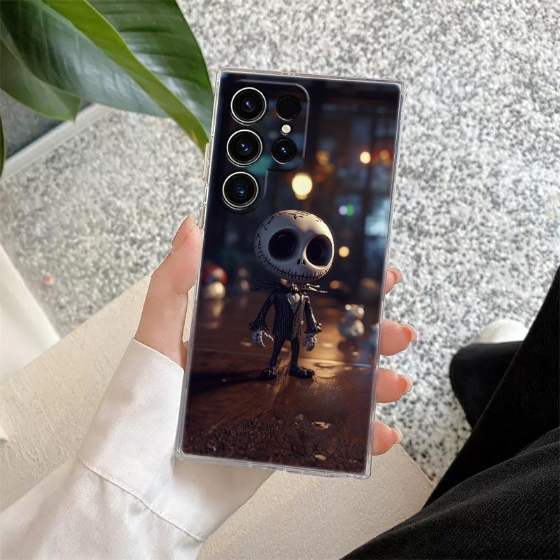 

Cute Baby Jack Skellington Halloween Case For Samsung Galaxy S26 S25 Ultra S24 S22 S26 Plus S20 S23 S21 S25 FE 5G Clear Cover Galaxy S22 5G