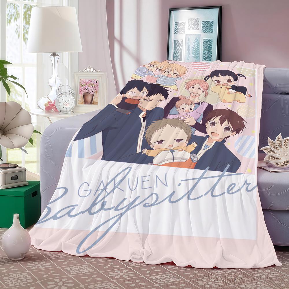 Anime Cute School Babysitters Blanket Soft and Skin Friendly For Couch Bed Napping Bedspread All Seasons Comforter