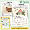 Educational Alphabet Dab Workbook Find and Coloring Letters Exercise Tracing Letters Workbook Learning Alphabet Directed Drawing