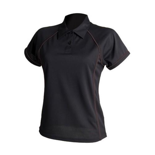 Finden & Hales Womens/Ladies Performance Piped Polo Shirt
