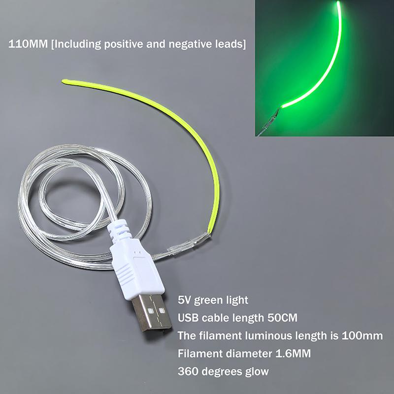 1Pcs Lamp Parts Diode Led Filament Flexible Dc 5V Usb Led 360° Luminous Bendable Creative Edison Bulb