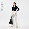EiLEEN ELITEE Straight-Leg Commuter Trousers