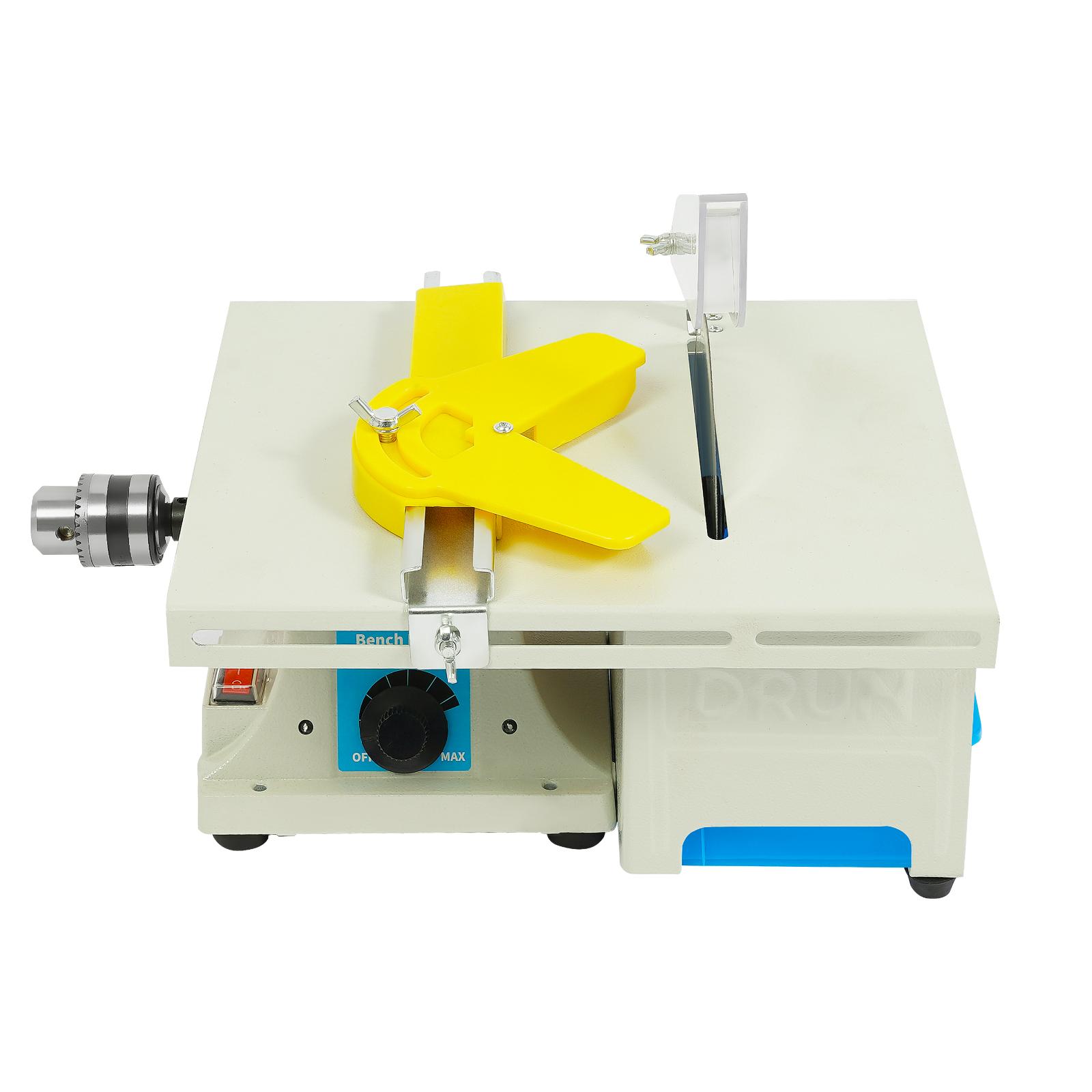 

750 Вт 6-дюймовая многофункциональная настольная пила, машина для резки нефрита и дерева с регулируемой скоростью для шлифовки, полировки, сверления US белый