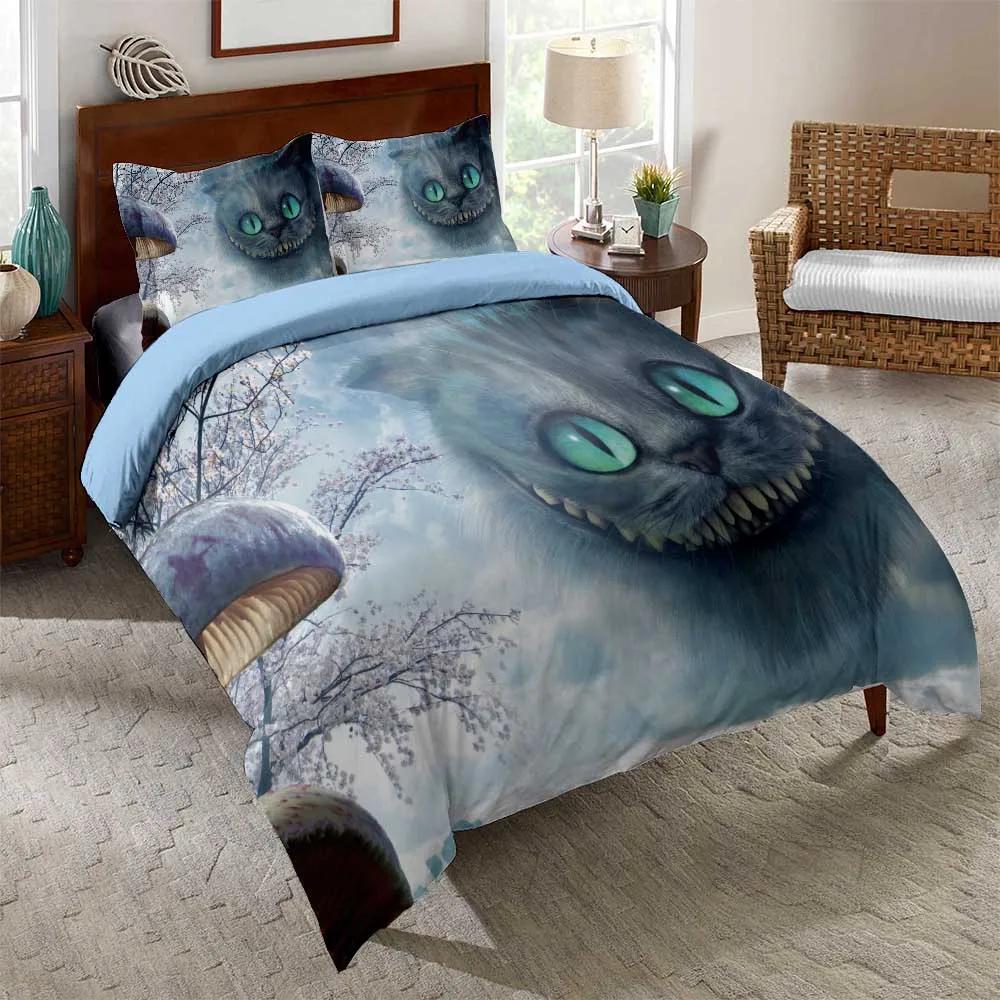 

Read Cat Bedding For Girls Boys Cute Colorful Cast Pattern Bedspread 3D Print Cats Theme Bold Color Black Animal Duvet Cover EU single(135x200cm)