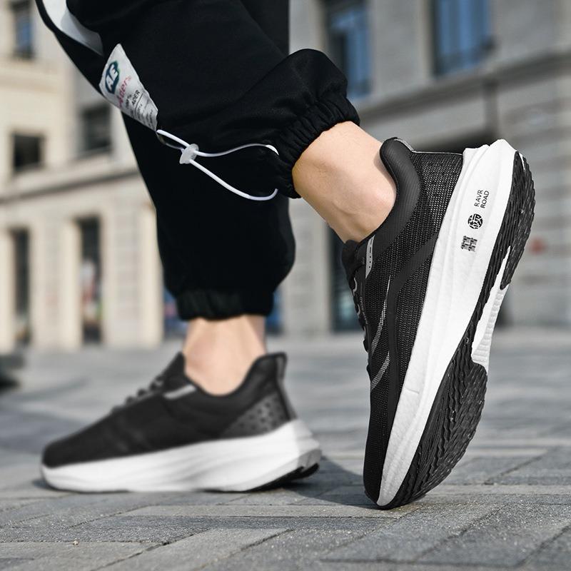Men's Shoes New High-quality Flying Electric Running Shoes Children's Shock-absorbing Breathable Running Shoes Women's Marathon Sports Shoes