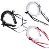 Lolita Maid Cosplay Hair Accessories Headband Japanese Lace Ribbon Headdress