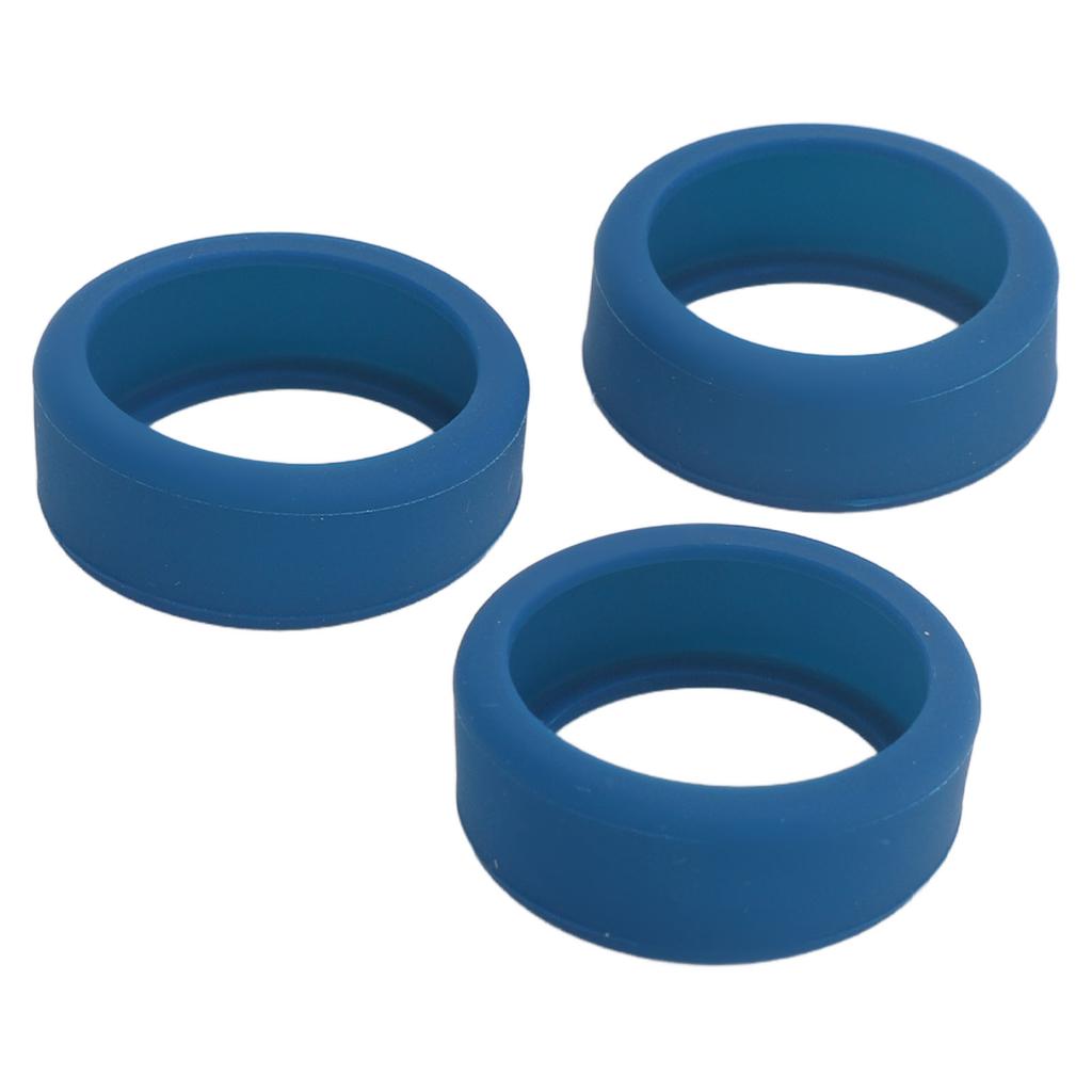 3PCS Silicone Ring Covers for Smart Ring Scratch Resistant Skin Friendly Elastic Ring Protector Protective Sleeve Dark Blue S for Size 6 7 8 9 10