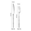 304 Stainless Steel Bamboo Joint Cutlery Set: Steak Knife, Dinner Fork, Dessert Spoon, Chopsticks - Elegant Gift for Hotels & Boutiques
