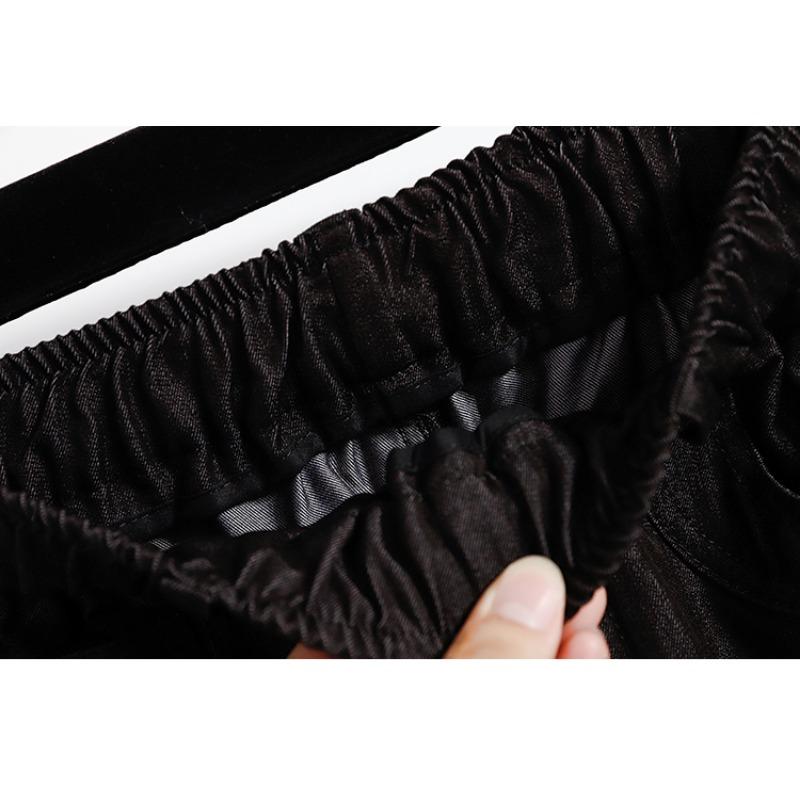 Dimanaf 2025 Plussstørrelse Høst Dame Jeans Elastiske Vide ben Bukser Denim Basic Høy midje Oversize Bukser