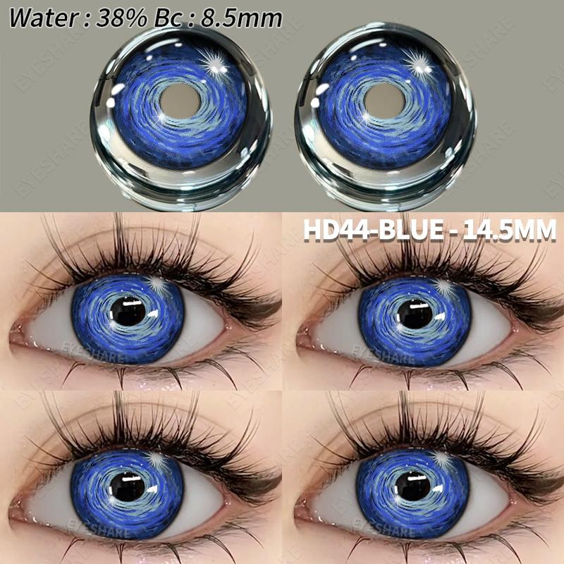 

Eyeshare 1 Pair Halloween Contact Lens 14.5mm Blind Eye Anime Yearly Natural Colored Contact Lenses
