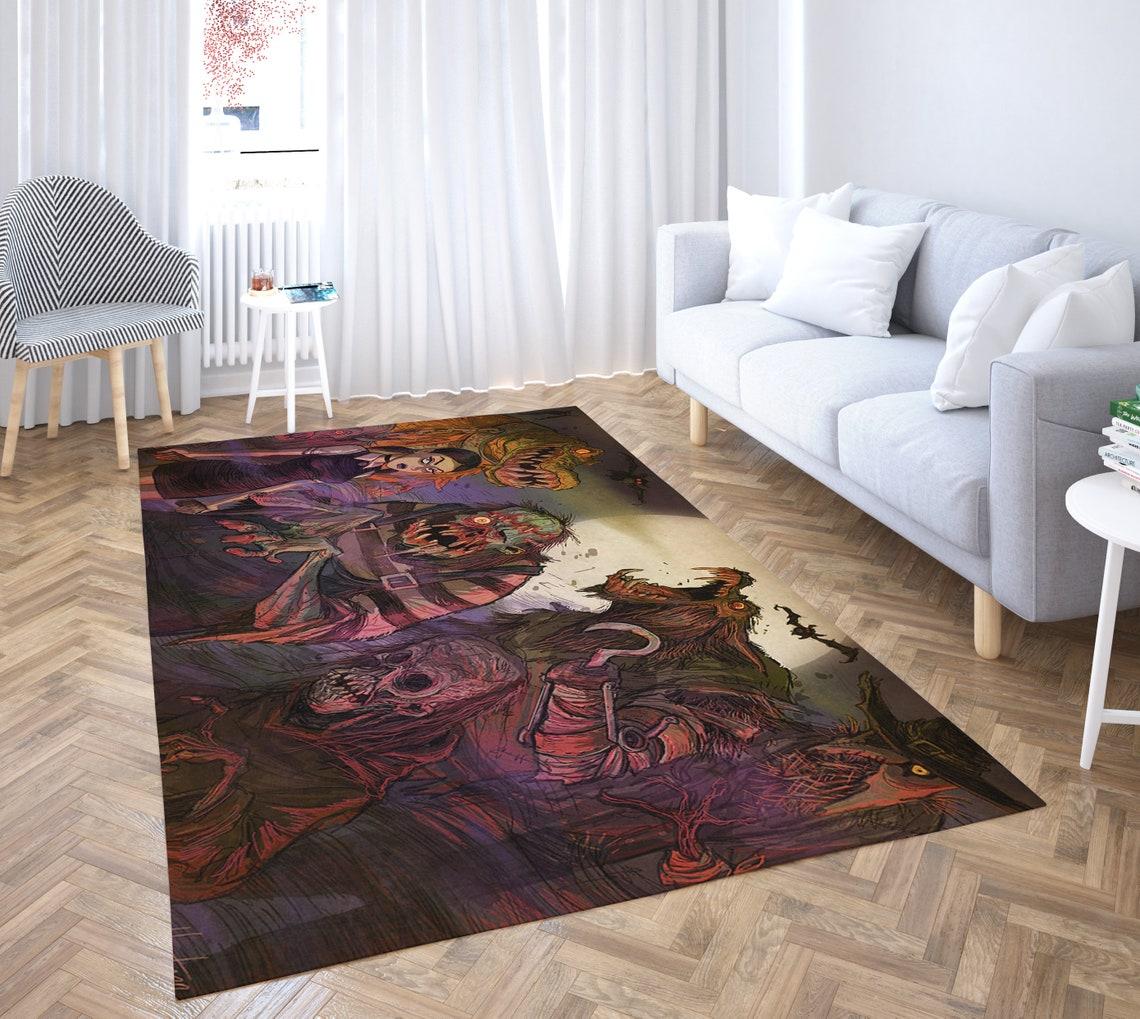 

Хэллоуин Ужас Тыква Huanted Дом Коврик Гостиная Декор Коврик Коврики для Гостиной 60cm x 90cm