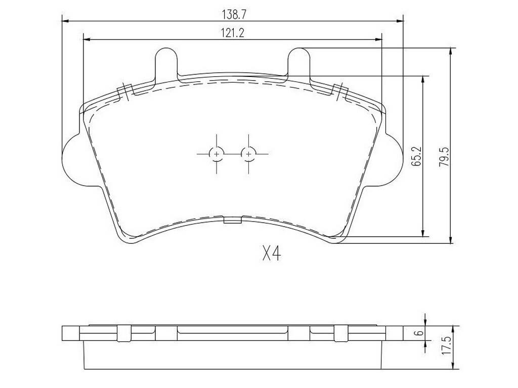 Ft29540 Fast Brake Pads Front Without Sensor