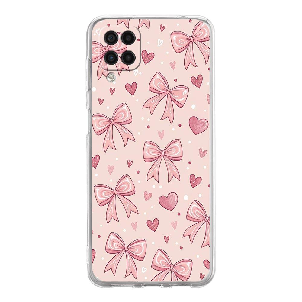 Phone Case For Samsung Galaxy A13 A33 A35 A55 A73 A53 A23 A51 A71 A21S A31 A41 A05s A03S A15 A25 5G Cover Cute Pink Heart Bow