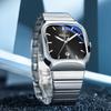 Chenxi Business Casual Square Quartz Men's Watches Stainless Steel Date Calendar Noctilucent Fashion Male Waterproof Watch Gifts