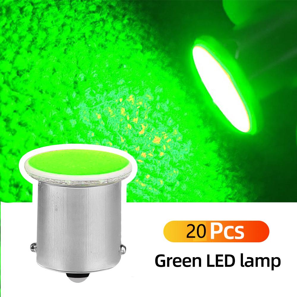 20pcs Super Bright S25 1156 Led COB 12SMD 1156 BA15S P21W Auto Car Signal Reverse Parking Led Lights 12V 24V Auto White Led