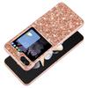 For Samsung Galaxy Z Flip6 5G Case Electroplating TPU Frame PC Back Glitter Phone Cover