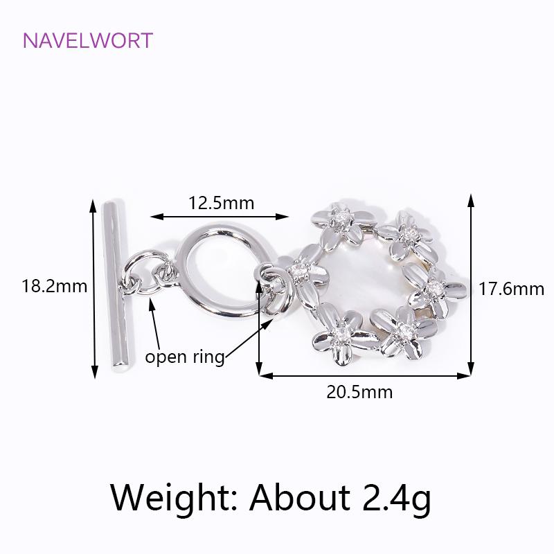 Multi Types Trendy 18K Gold Plated OT Clasps Toggle Clasps Connector For Bracelet Necklace Making DIY Jewelry Accessories