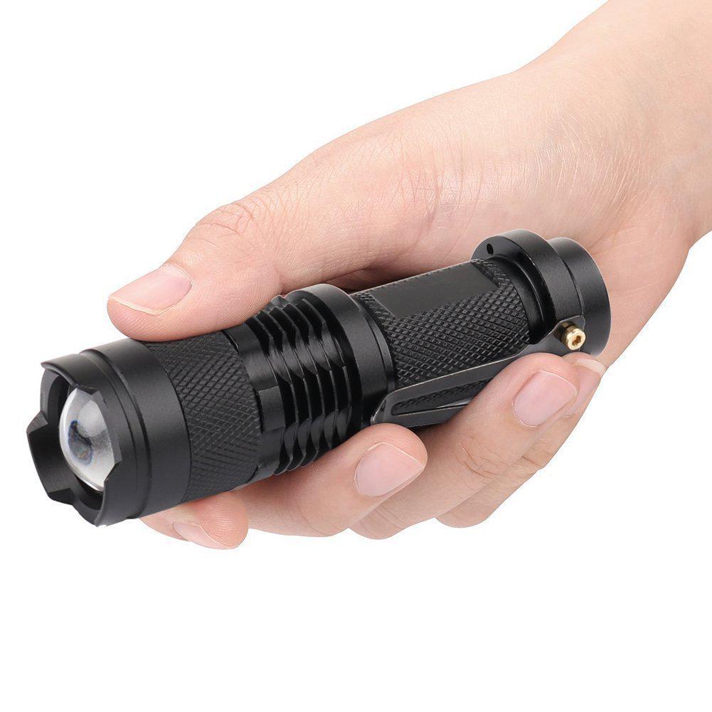 Bright Aluminum Alloy LED Zoom Mini Flashlight - Outdoor Strong Light SK68