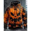 Halloween Sweat à capuche graphique pour homme Imprimés citrouille Classique Décontracté 3D Pull Vacances Mode Sweats à capuche Style fin Manches longues à capuche