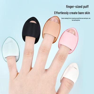 Mini Finger Puff Kissen - Superweicher Schwamm zum Auftragen von losem Puder und zum Abdecken, Nicht-Saugfähig