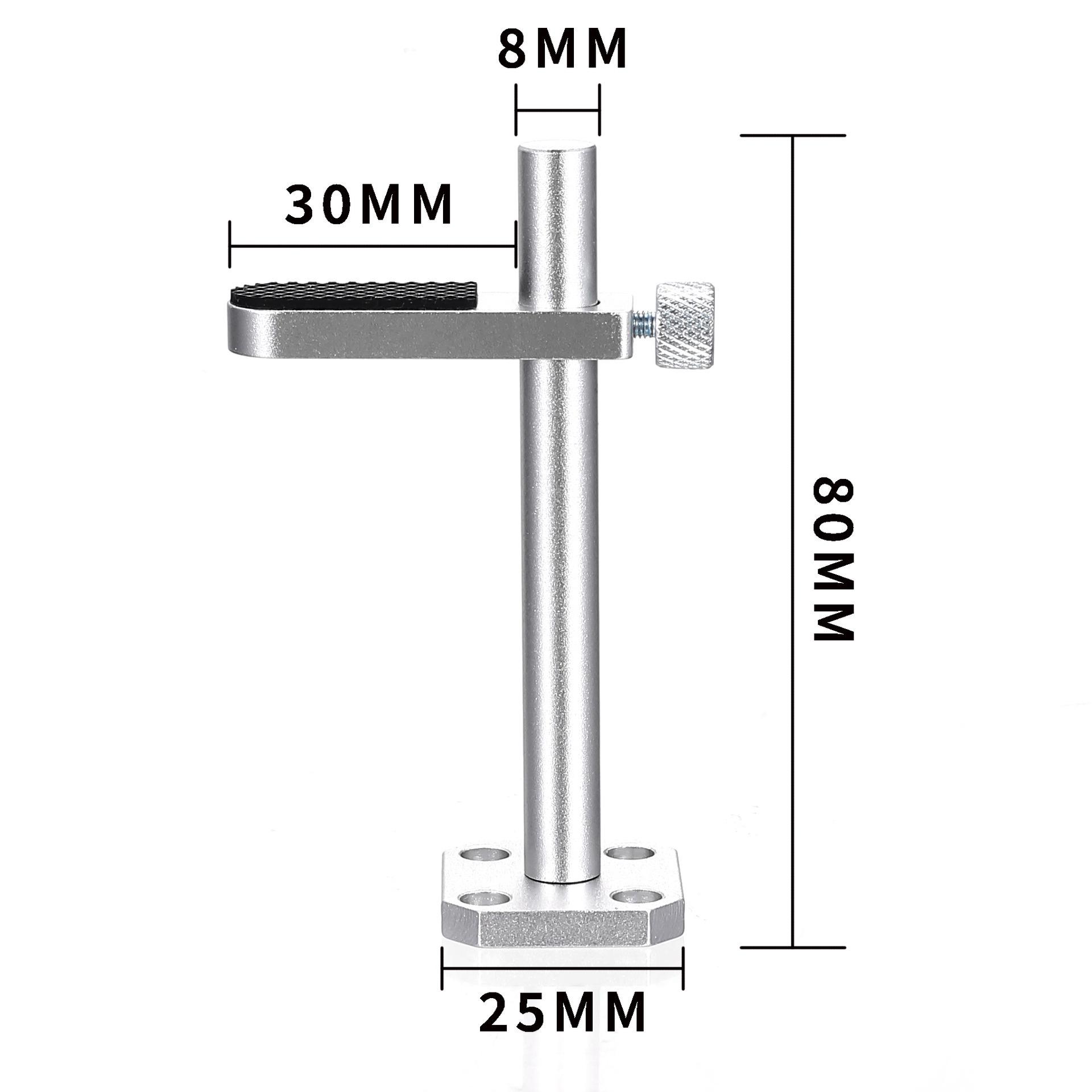 

All-Aluminum Alloy Vertical Graphics Card Stand - Anti-Bending Support Bracket for Desktop GPUs серебряный