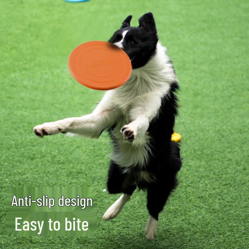 Meianju Floating Soft Frisbee for Dogs - Interactive, Water-Resistant Training Toy