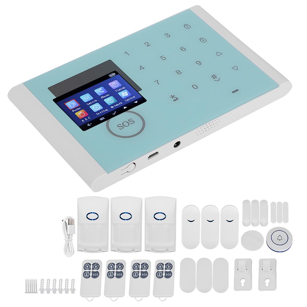 CS118 WifiGSmGPRS Vícejazyčný inteligentní hlasový domácí alarm proti krádeži 110-230 V AC