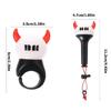 Handy Mini LED Keychain Rings Accessory with Multiple Flashing Options for Concerts and Daily Key Decoration