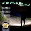 EDC Flashlight Rechargeable, Super Bright 1400 Lumens Tactical Magnetic Pen Flashlights with Clip, 10 Modes Pocket Penlight Flashlight, LED