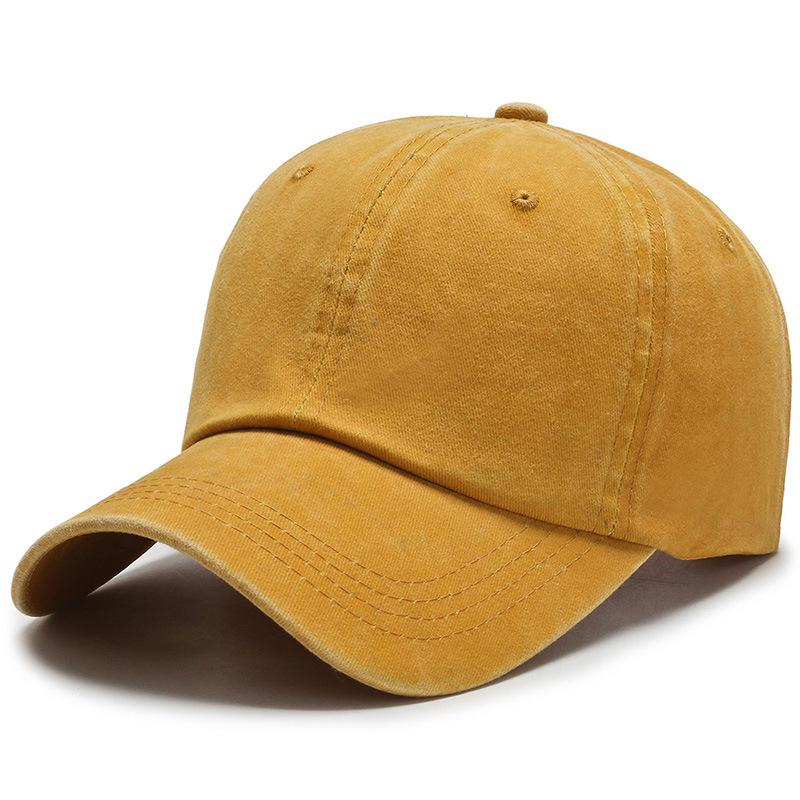 Baseball Cap Women Men Unisex Washed Cotton Adjustable Solid Color Couple Cap Vintage Dad Hat Snapback Outdoor Sport Trucker Cap