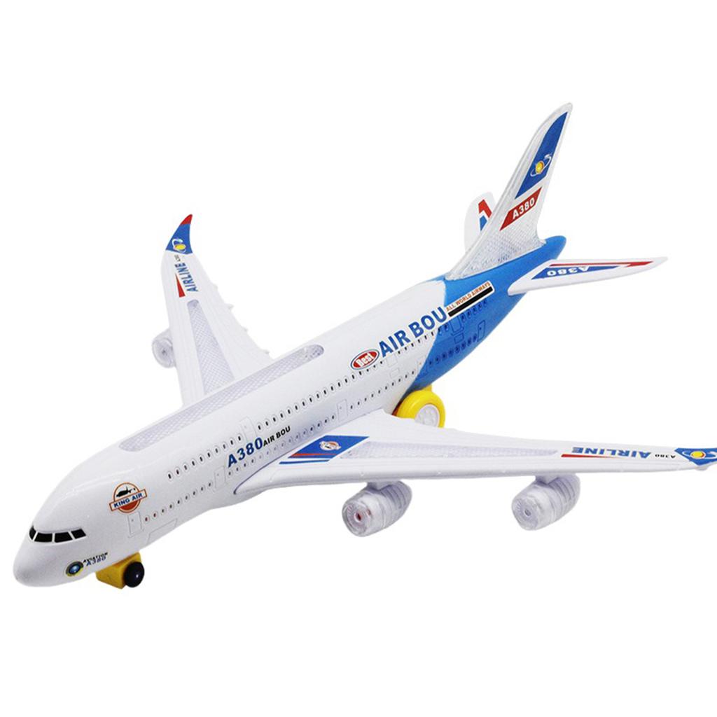A380 Toy Airplane With Flashing Lights Improves Imaginary And Visual Abilities Birthday Present For Kids