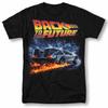 Back To The Future , DeLorean Movie Poster Tee, Vintage Sci Fi Unisex Shirt Cotton Oversize Large Size