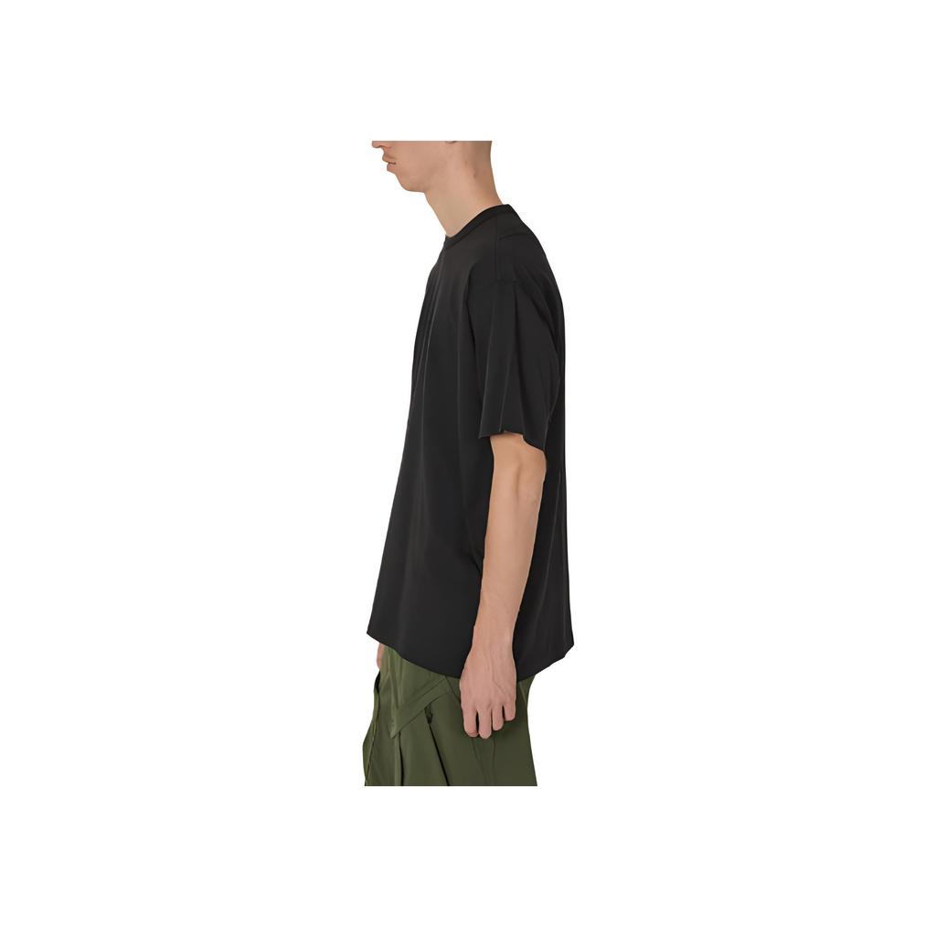 STONE ISLAND Garment Dyed Embroidered Logo T-Shirt Black Men Tops 801520457-V0029