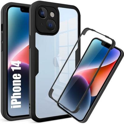 Case - E.F.CONNECTION - For iPhone 14 - Full Protection - Silicone - Black