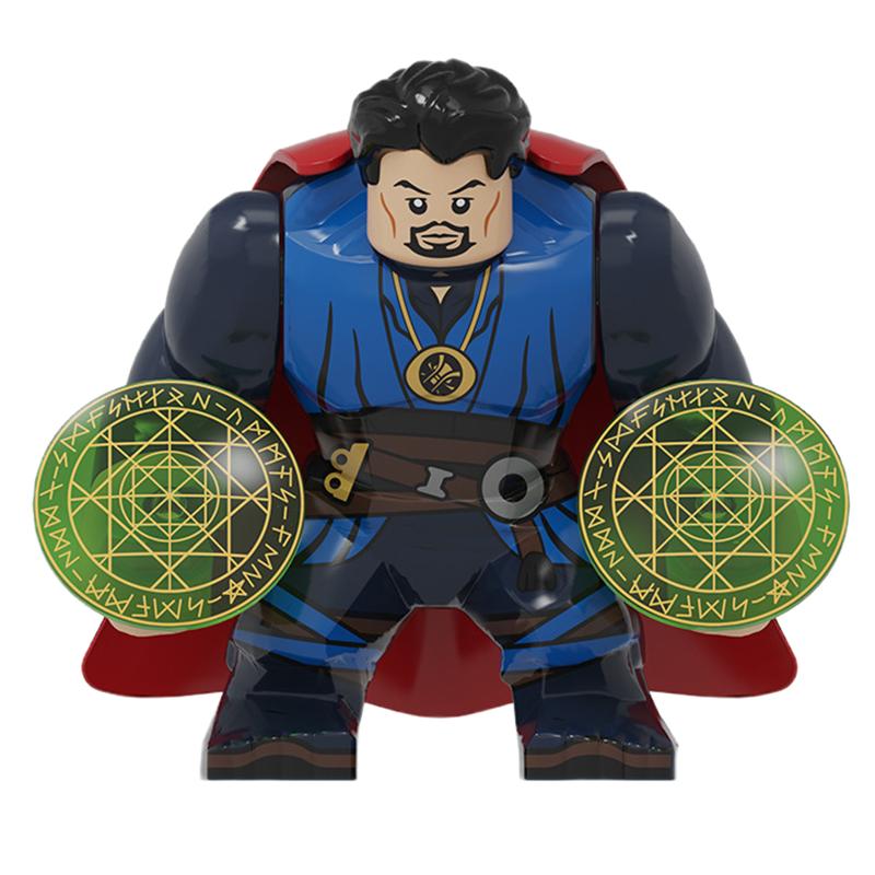 Blind Box Mini Building Blocks PG1805 Figures Big Goblin Spiderman Iron Man Venom Captain Hawk Deadpool Armor Christmas Gift Toy