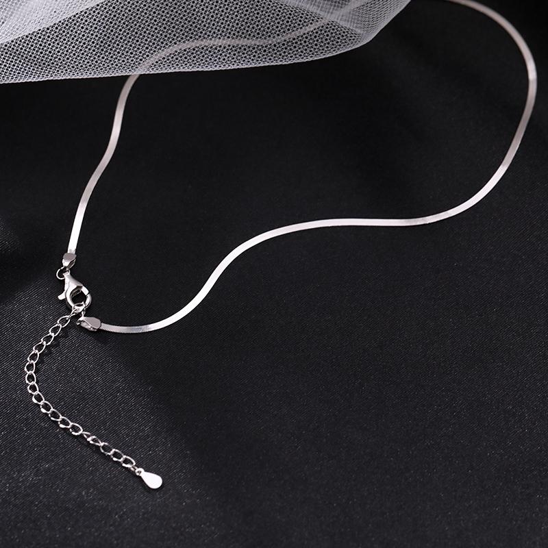 ANENJERY Women'S Fashion Jewelry Chain Necklace For Woomen Girl Delicate Shining Clavicle Chain Party Jewelry Wholesale S-N632