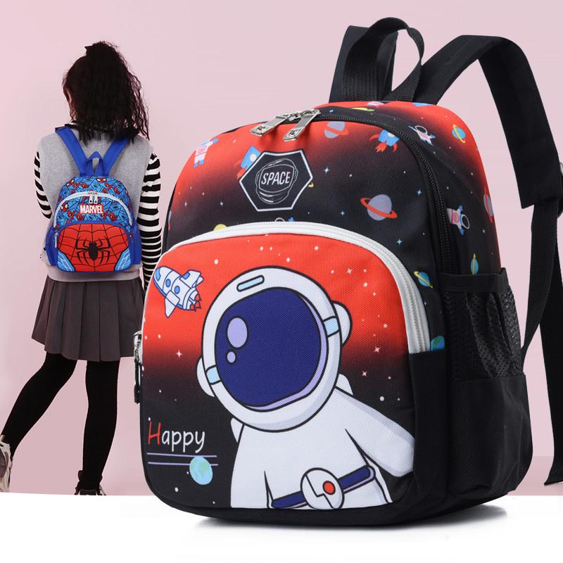 Adorable Spider-man Cartoon Backpack For Boys And Girls Stylish Nylon Preschool Bag