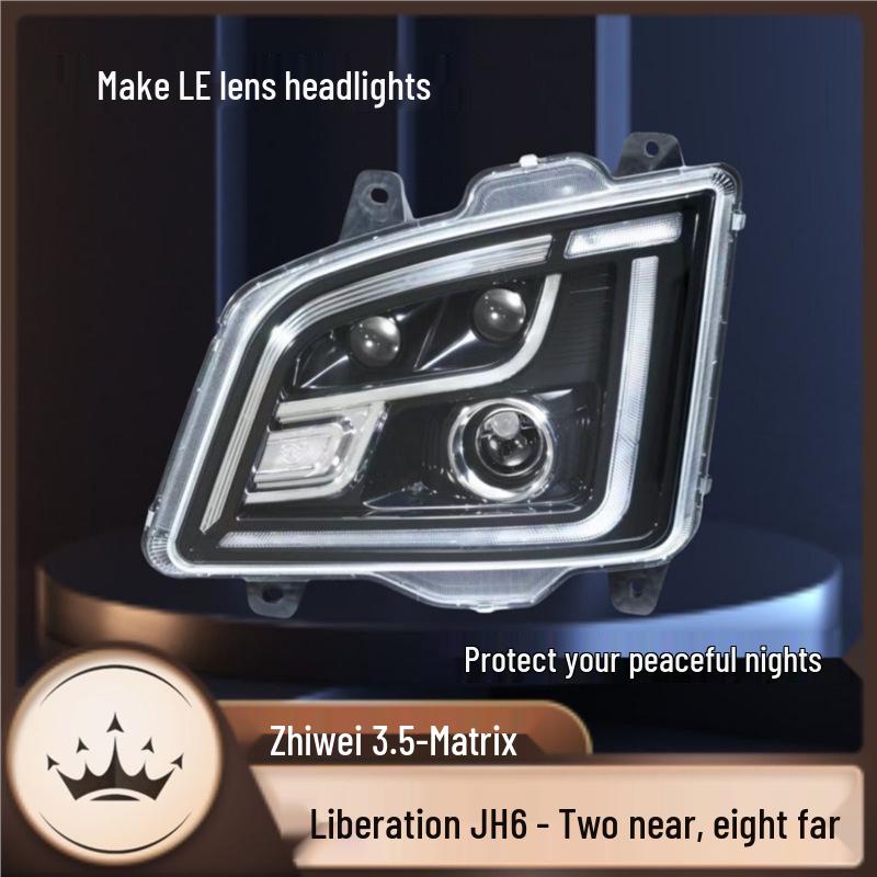 

Zhiwei 3.0 & Jiefang JH6 All-LED Convex Lens Headlights: Matrix LED with Two Low Beams & Eight High Beams Right