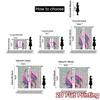 2pcs, 2D FLAT PRINTING Curtains (Without Rod) Pink Koi Duo(1) Minimalist Modern Curtains Fabric Curtains Outdoor Decorations for
