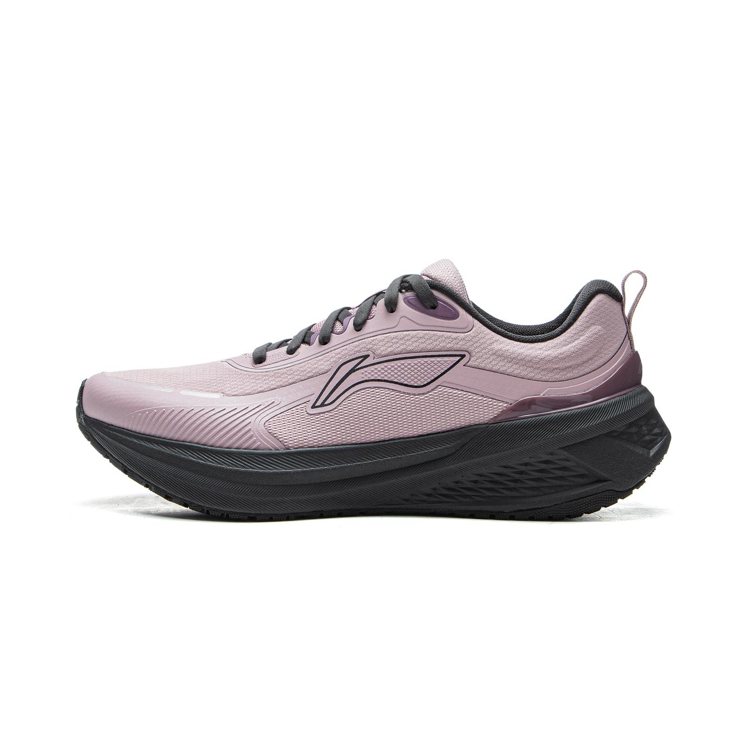 

New LINING Wuyue 3.0 Protective Edition Running Shoes Women s Low top Ink Gray Purple ARSV094-4 39